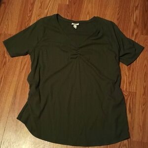 Army green maternity top